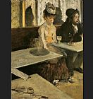 Edgar Degas Canvas Paintings - Absinthe